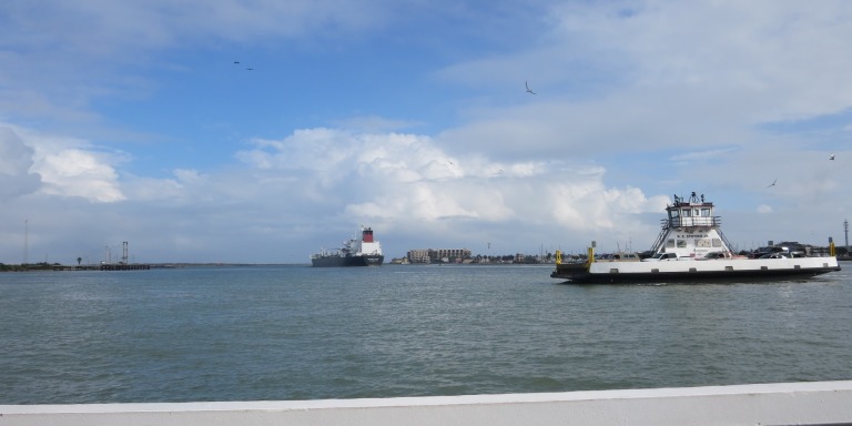 A view from the Port Aransas Ferry